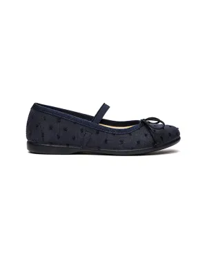 Childrenchic Swiss Dot Elastic Ballet Flat