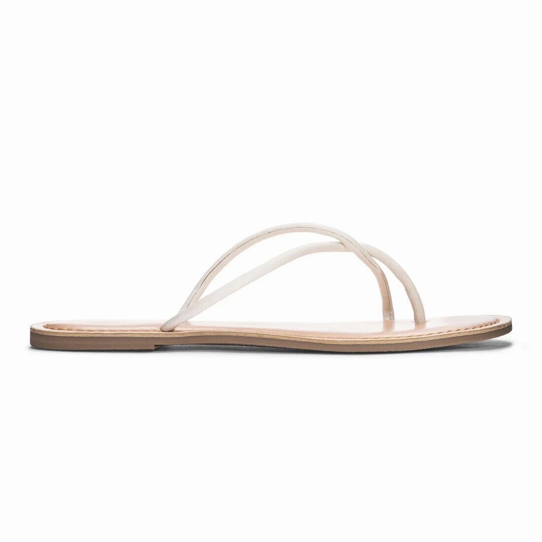 Chinese Laundry Camisha Sandal Women's US 8.5 White Toe Post Casual Flats KHD443