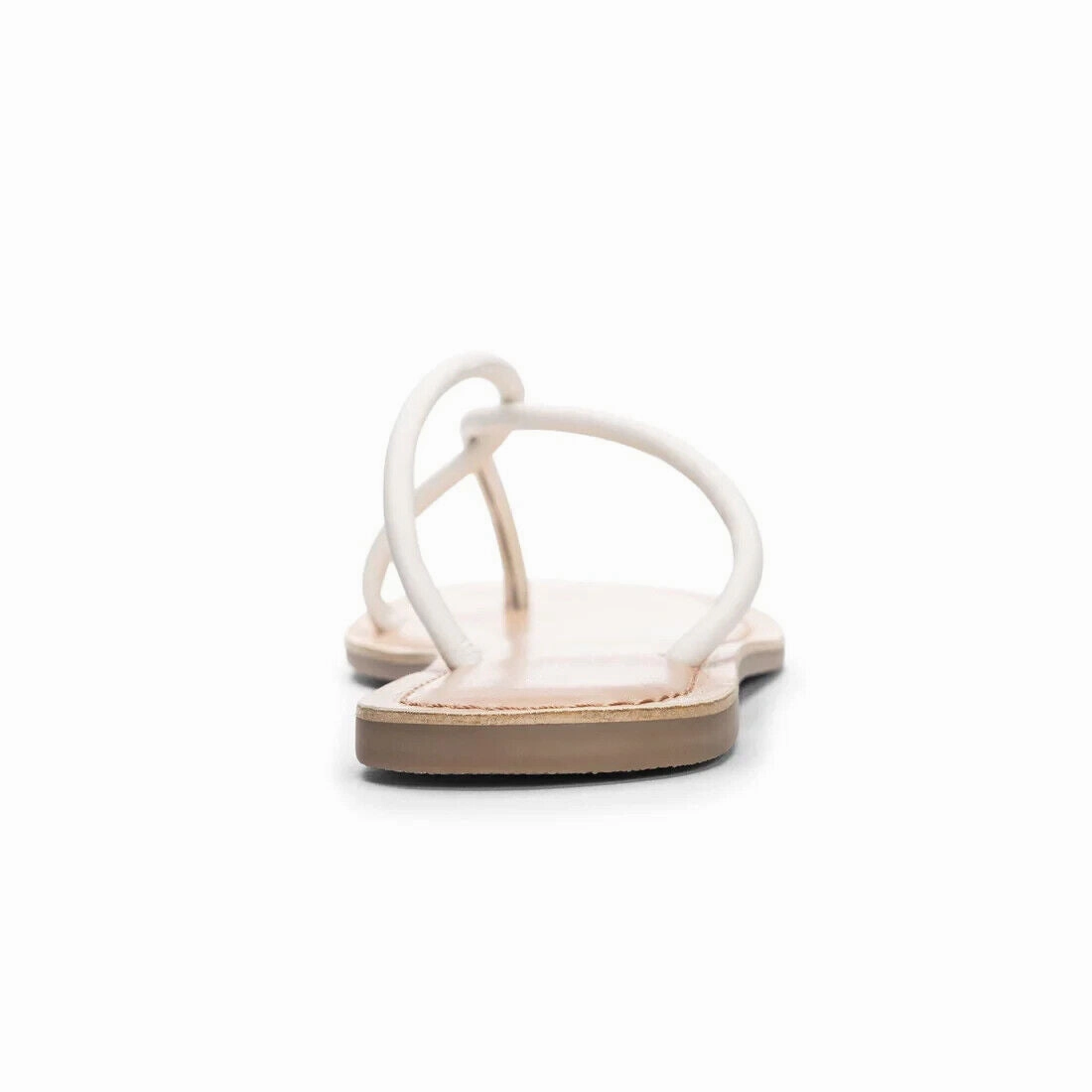 Chinese Laundry Camisha Sandal Women's US 8.5 White Toe Post Casual Flats KHD443