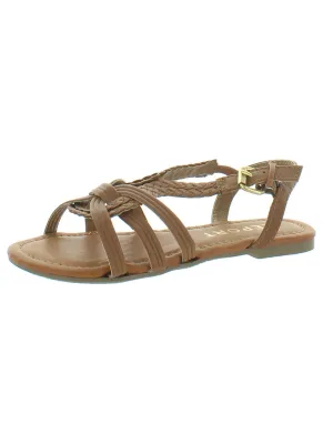 Christa Girls Flat Strappy Slingback Sandals