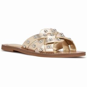 Cia  Womens Slip On Open Toe Slide Sandals