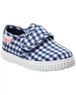 Cienta Blucher Vichy Canvas Sneaker