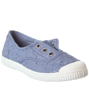 Cienta Ingles Bordado Tintado Canvas Sneaker
