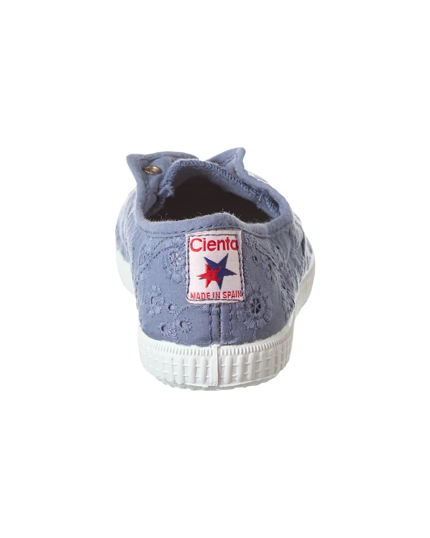 Cienta Ingles Bordado Tintado Canvas Sneaker