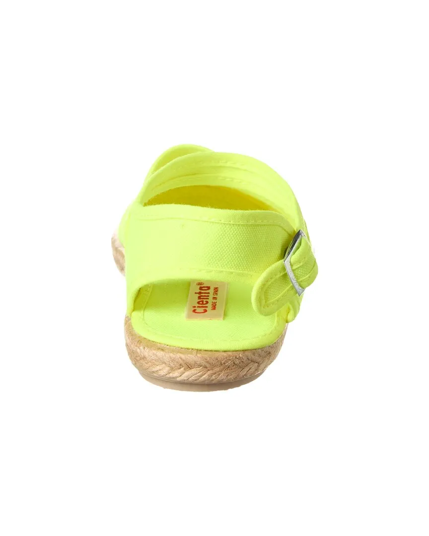 Cienta Valenciana Hebilla Liso Canvas Sandal