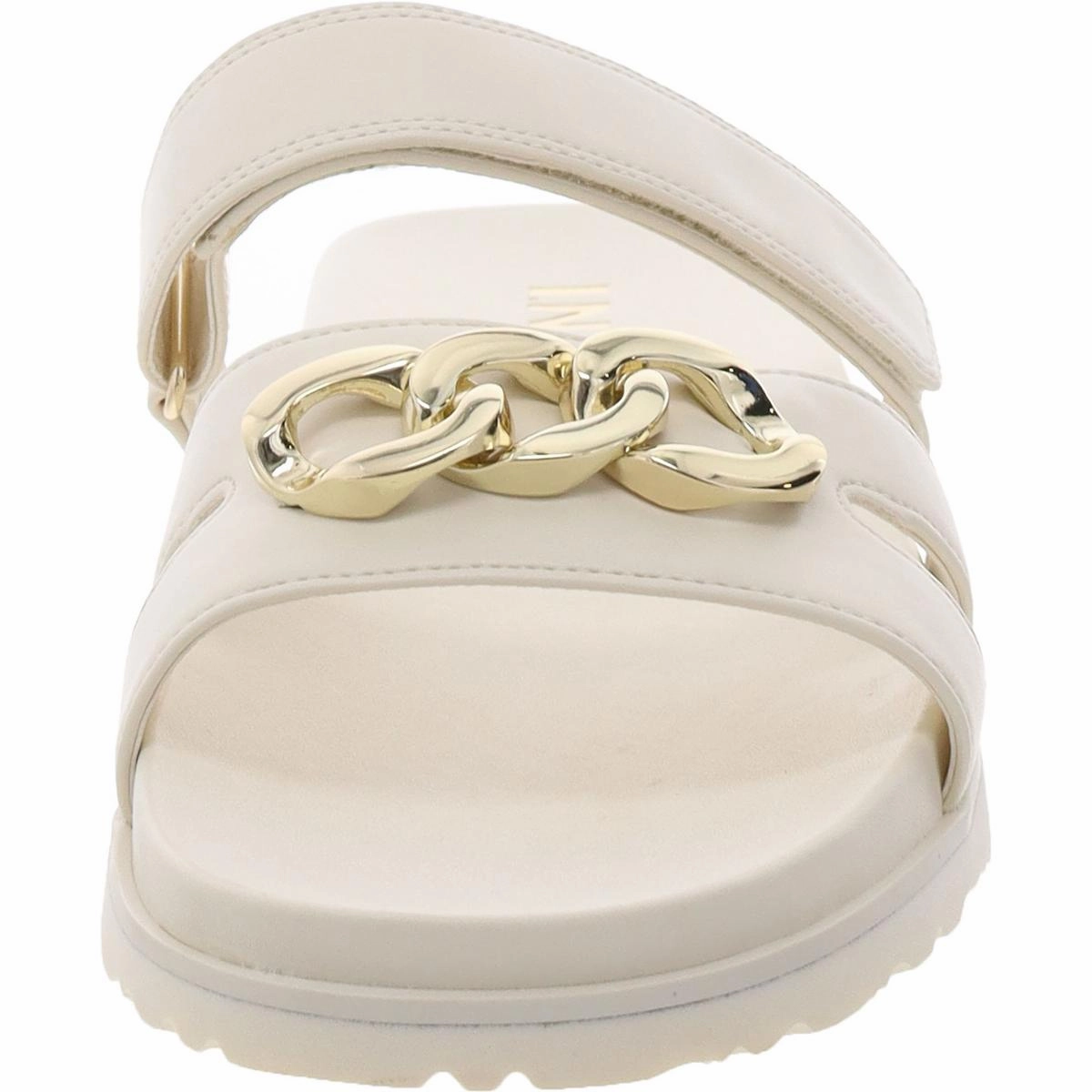 Clarine Womens Embellished Slip On Slide Sandals