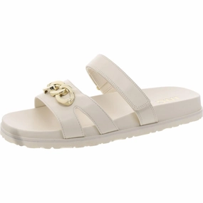 Clarine Womens Embellished Slip On Slide Sandals