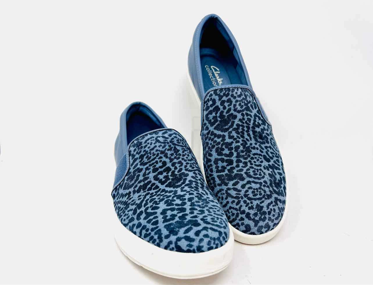 Clarks Collection Size 10 Slate/Black Wedge Slip-On AS IS Shoes Sneakers