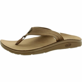 Classic Leather Flip Womens Solid Flip-Flops