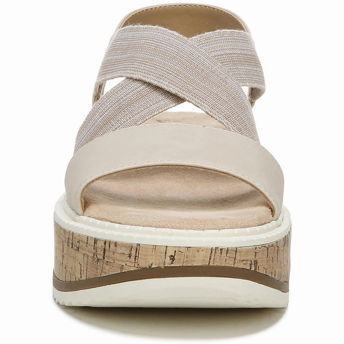 Clementine Womens Cushioned Footbed Slip-On Wedge Sandals