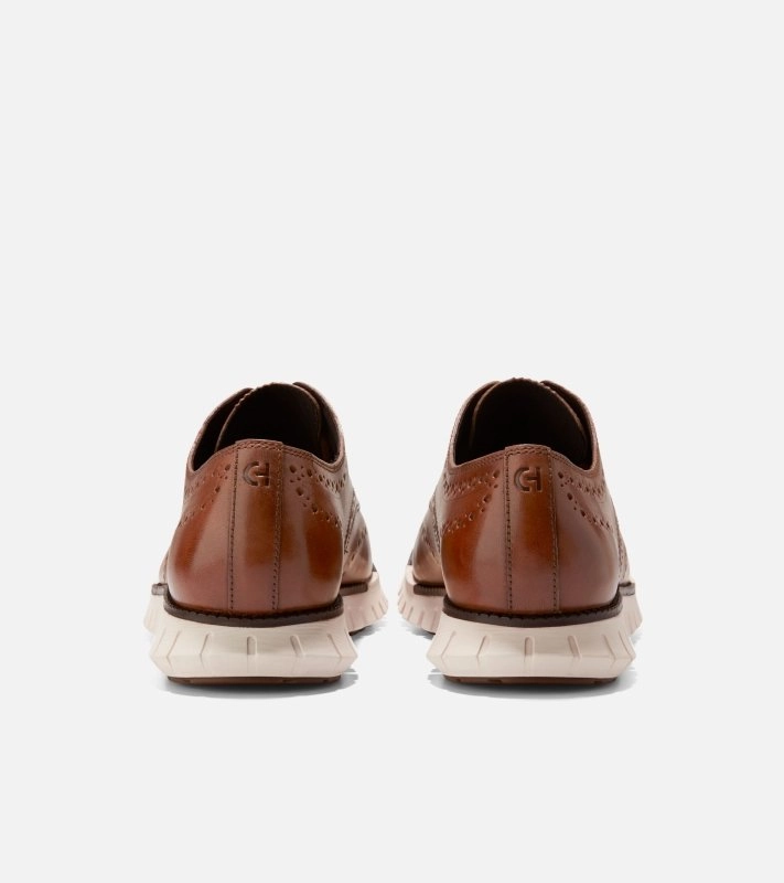 Cole Haan Men's ZEROGRAND Remastered Wingtip - British Tan/Ivory