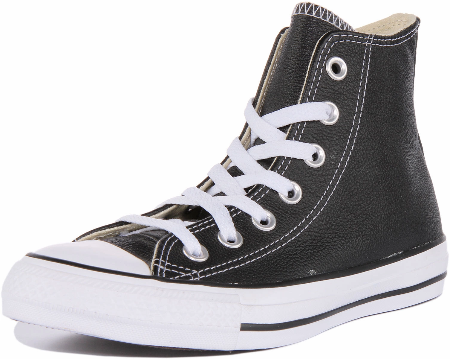 Converse 132170 CT All Star Hi Leather Trainer In Black Shoes Converse