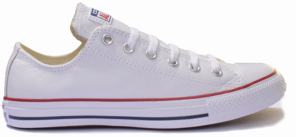 Converse 132173 CT All Star Low Leather Trainer In White Shoes Converse