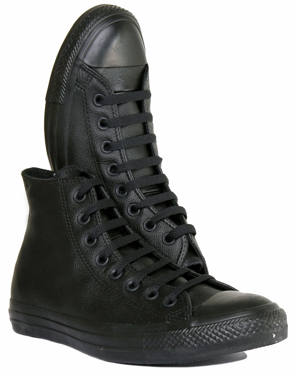 Converse 135251 CT All Star Hi Leather Trainer In Black For Unisex Shoes Converse