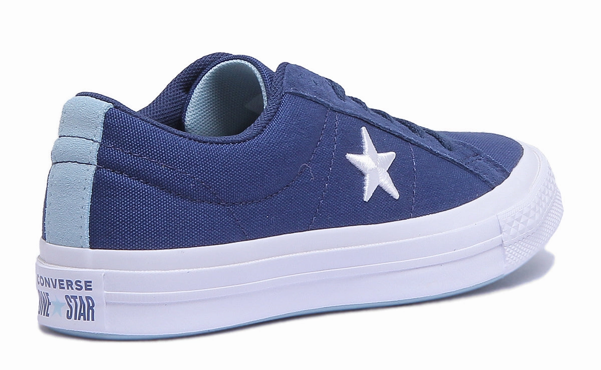 Converse 160598C One Star Low Trainer In Navy For Women Shoes Converse