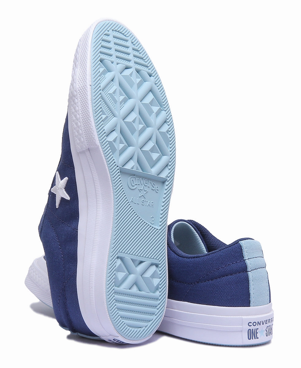 Converse 160598C One Star Low Trainer In Navy For Women Shoes Converse