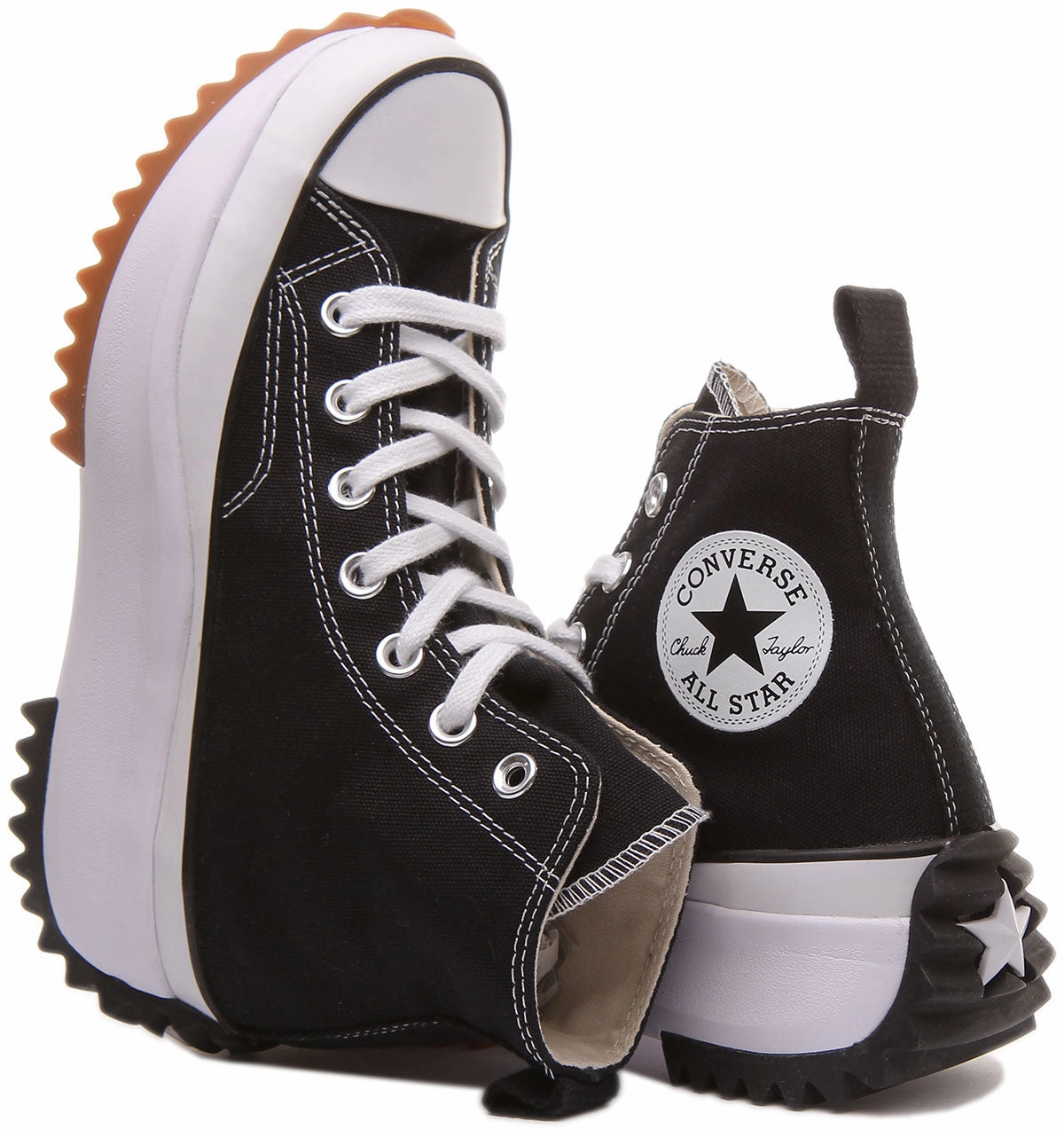 Converse 166800C All Star Hike Hi In Black White for Women Shoes Converse