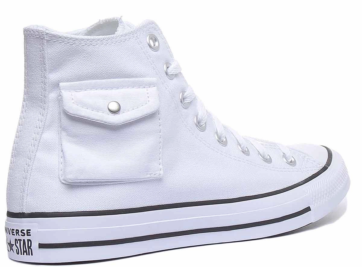 Converse 167045C CT All Star Hi Pocket Trainer In White For Men Shoes Converse