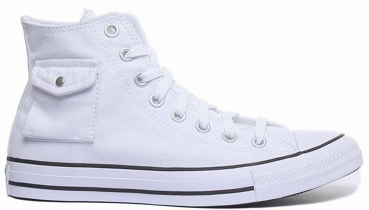 Converse 167045C CT All Star Hi Pocket Trainer In White For Men Shoes Converse