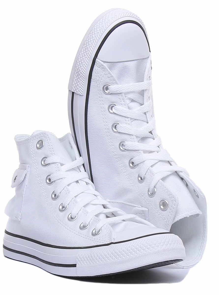 Converse 167045C CT All Star Hi Pocket Trainer In White For Men Shoes Converse