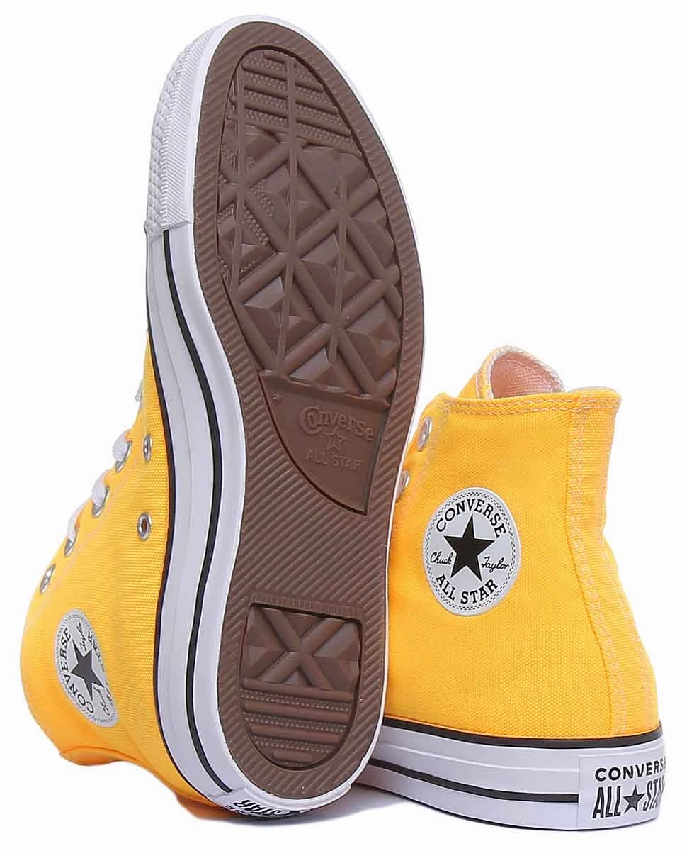 Converse 167236C CT All Star Hi Trainer In Orange For Women Shoes Converse