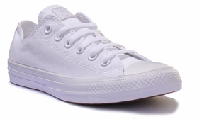 Converse 1U647 CT All Star Low Trainer In White Mono Shoes Converse