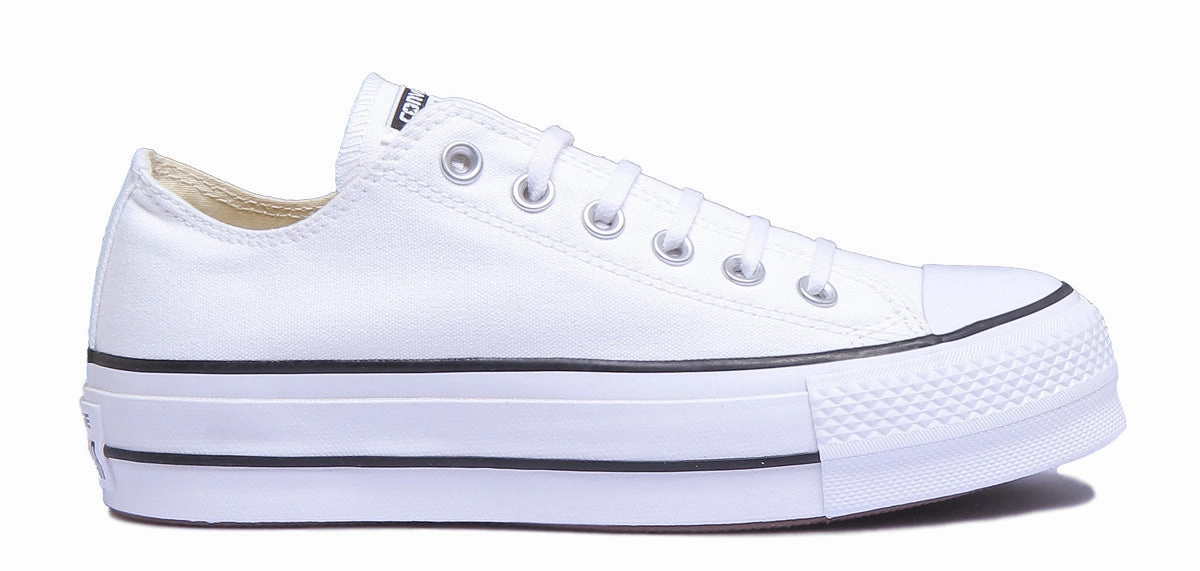 Converse 560251C CT All Star Low Platform Trainer In White Black For Women Shoes Converse