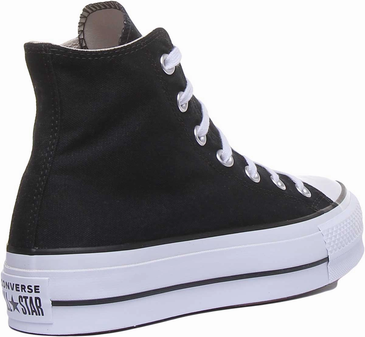 Converse 560845C CT All Star Hi Platform Trainer In Black White For Women Shoes Converse
