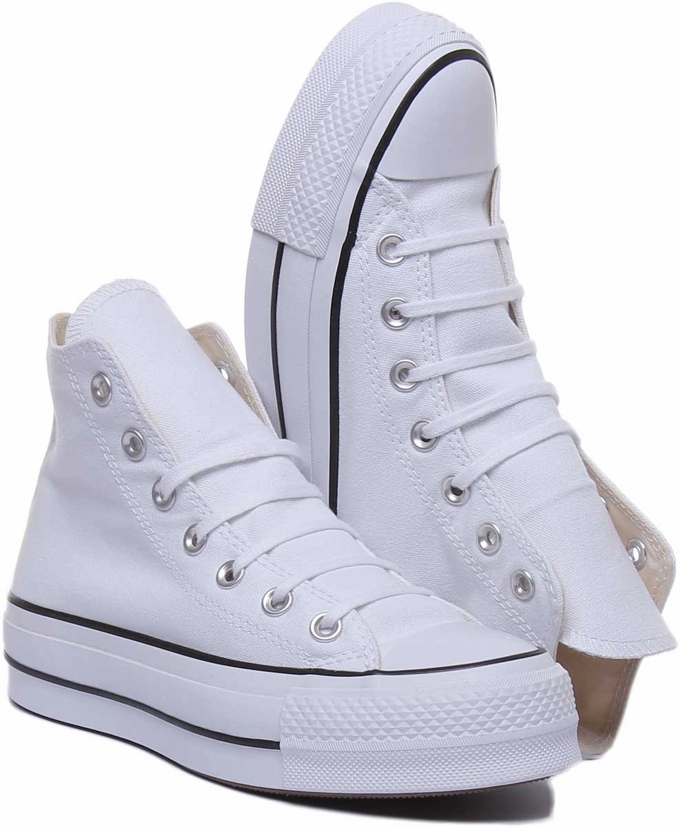 Converse 560846C CT All Star Hi Platform Trainer In White For Women Shoes Converse