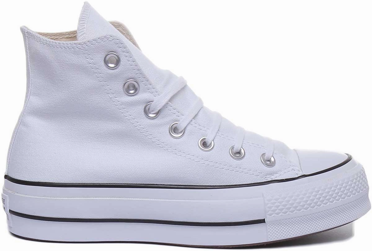 Converse 560846C CT All Star Hi Platform Trainer In White For Women Shoes Converse