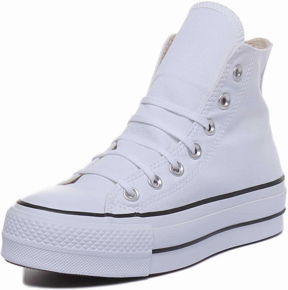 Converse 560846C CT All Star Hi Platform Trainer In White For Women Shoes Converse