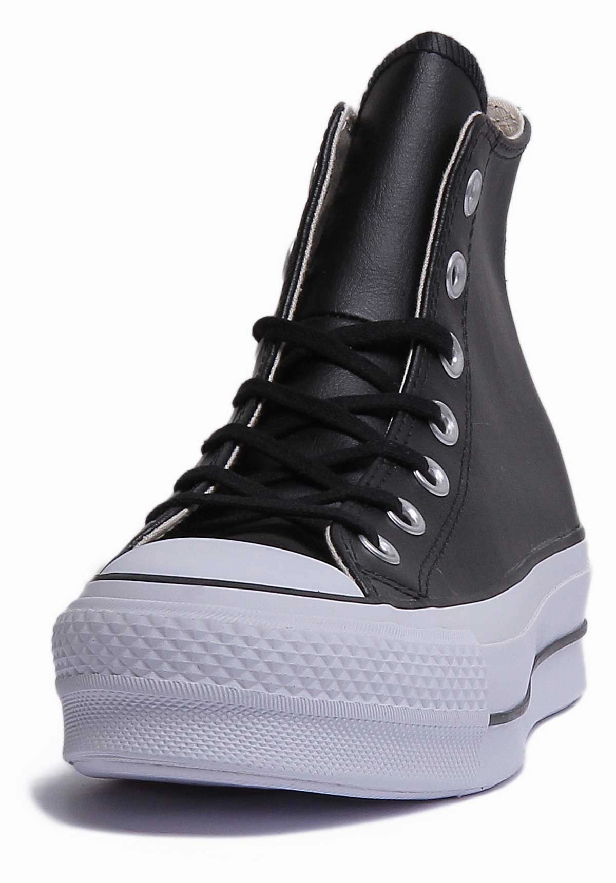 Converse 561675C CT All Star Hi Platform Trainer In Black White For Women Shoes Converse