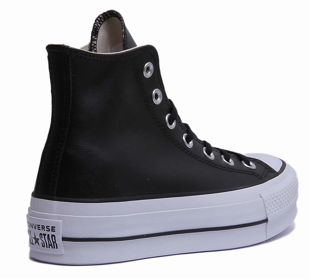 Converse 561675C CT All Star Hi Platform Trainer In Black White For Women Shoes Converse