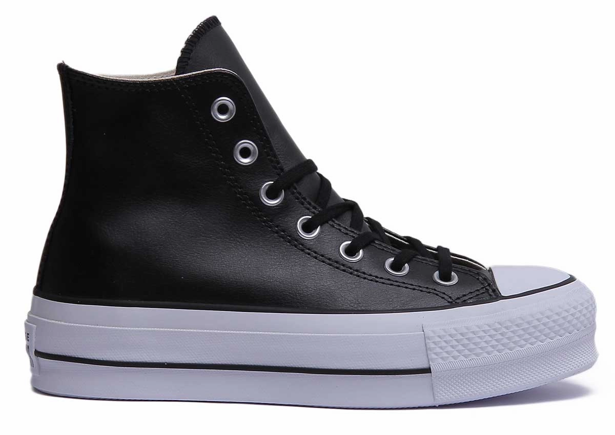 Converse 561675C CT All Star Hi Platform Trainer In Black White For Women Shoes Converse