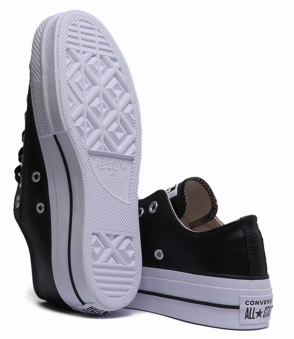 Converse 561681C CT All Star Low Platform Trainer In Black White For Women Shoes Converse