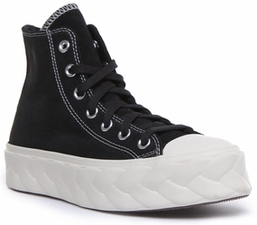 Converse 568687C CT All Star Hi Platform Trainer In Black For Women Shoes Converse