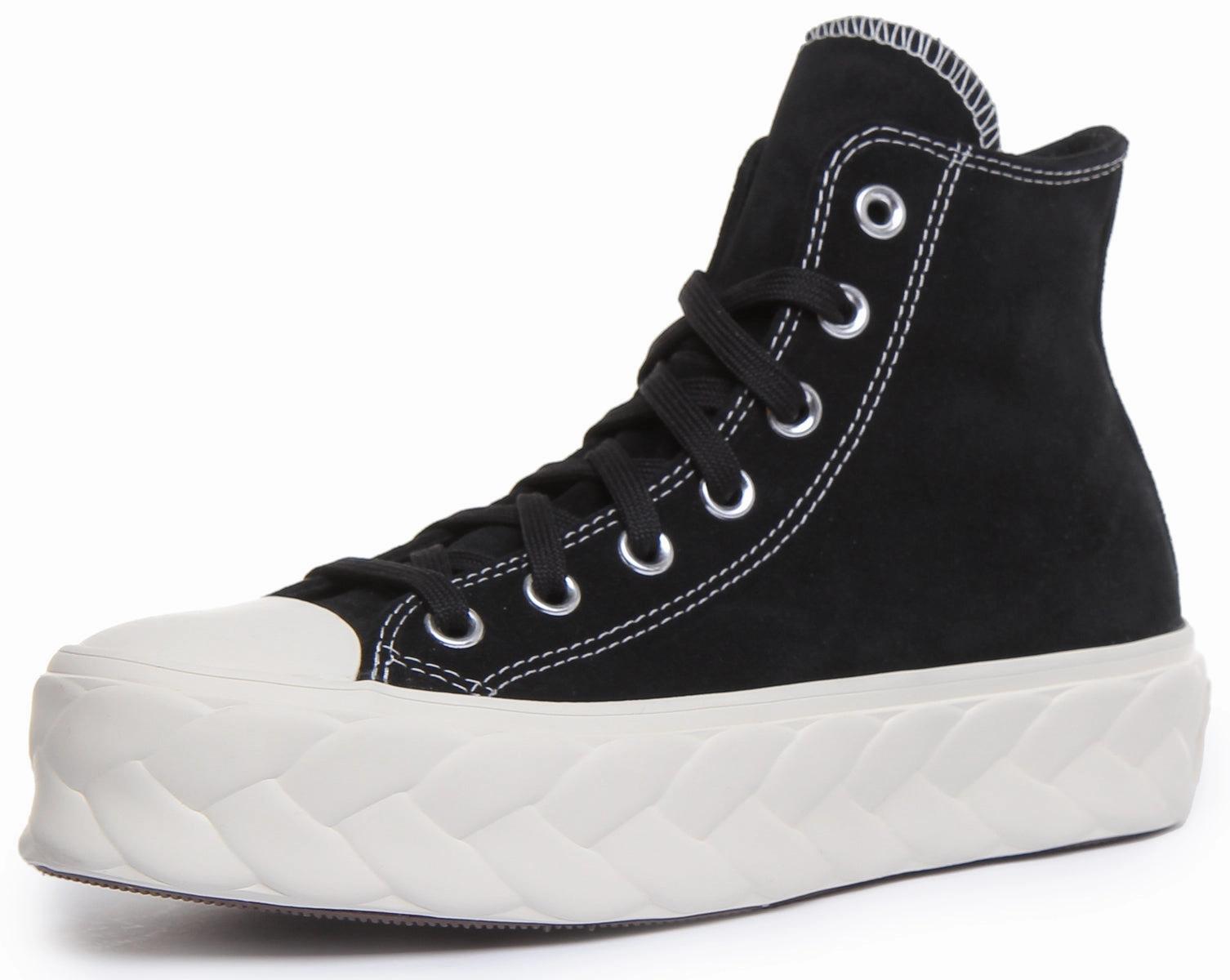 Converse 568687C CT All Star Hi Platform Trainer In Black For Women Shoes Converse