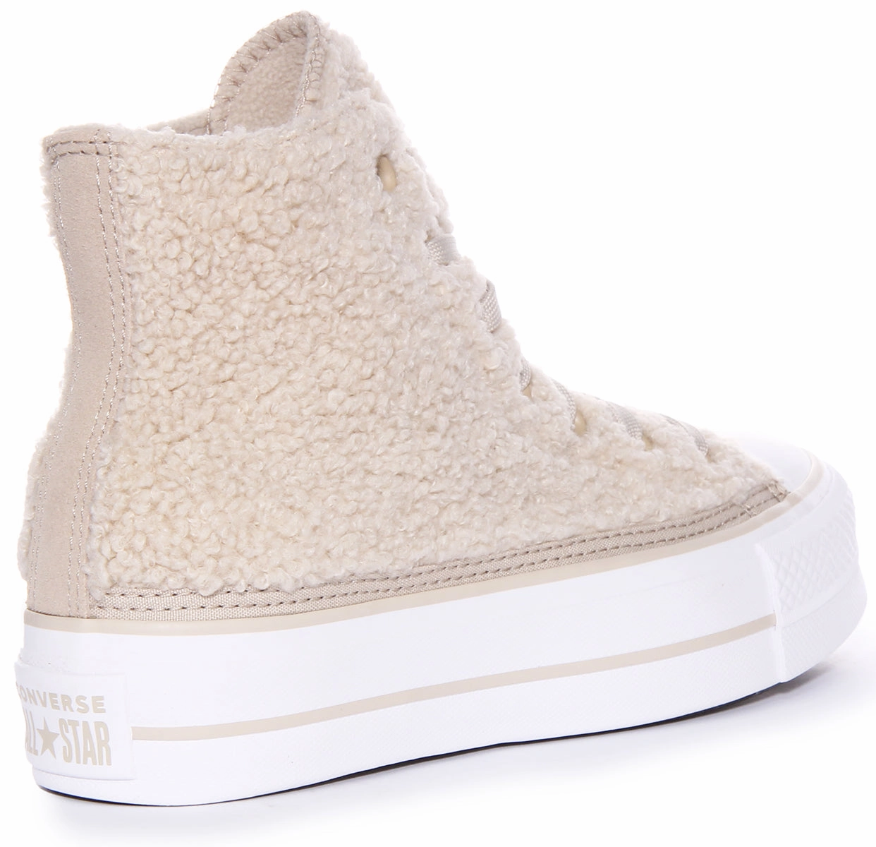 Converse A05509C Chuck Taylor Platform Sherpa In Beige For Women Shoes Converse