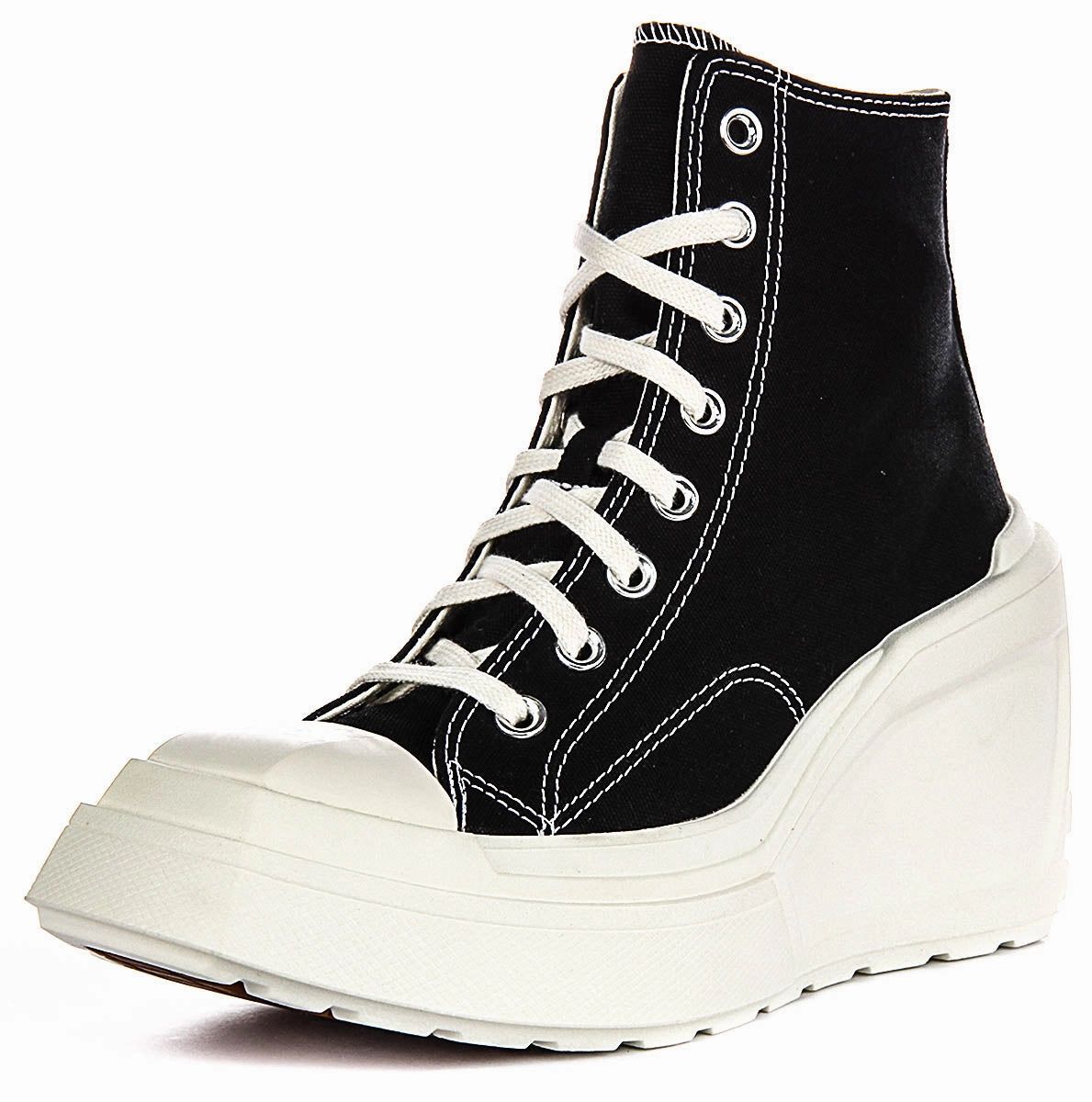 Converse A06478C De Luxe Wedge In Black White For Women Shoes Converse
