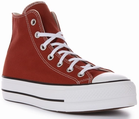 Converse A06896C All Star Lift In Spice Brown Shoes Converse