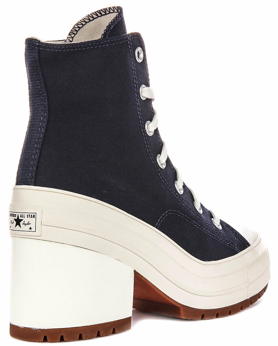 Converse A07565C De Luxe Heel In Navy White Shoes Converse