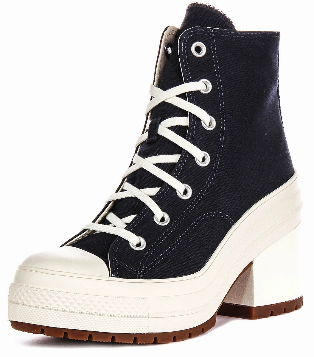 Converse A07565C De Luxe Heel In Navy White Shoes Converse