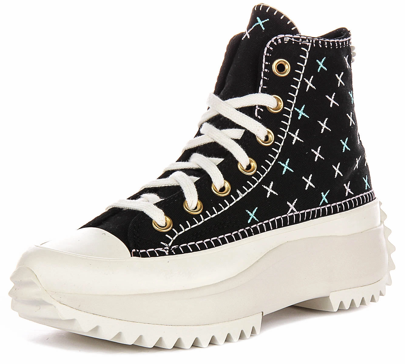 Converse A08733C Runstar Hike In Black Gold Shoes Converse
