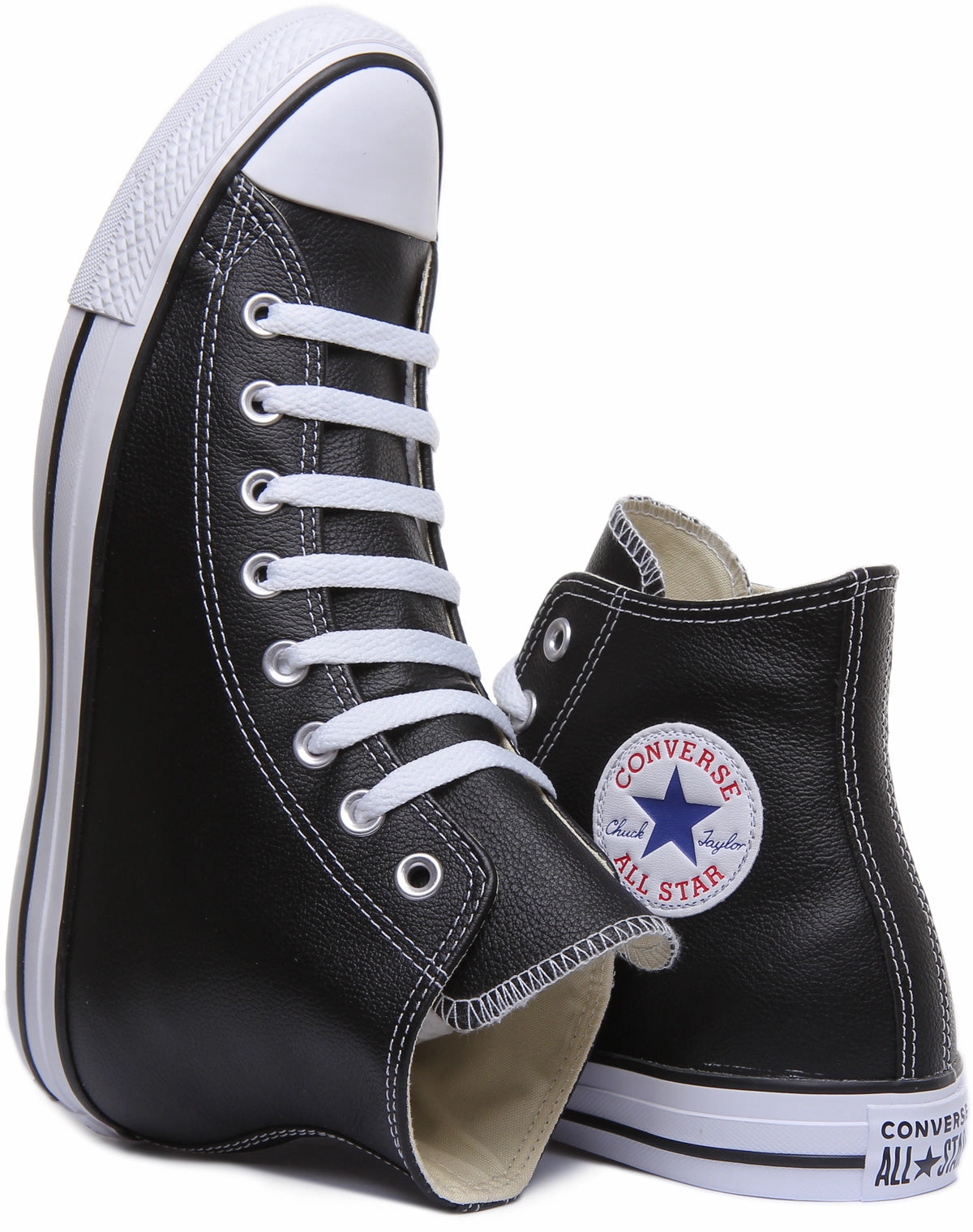 Converse All Star 132170 In Black Leather Shoes Converse