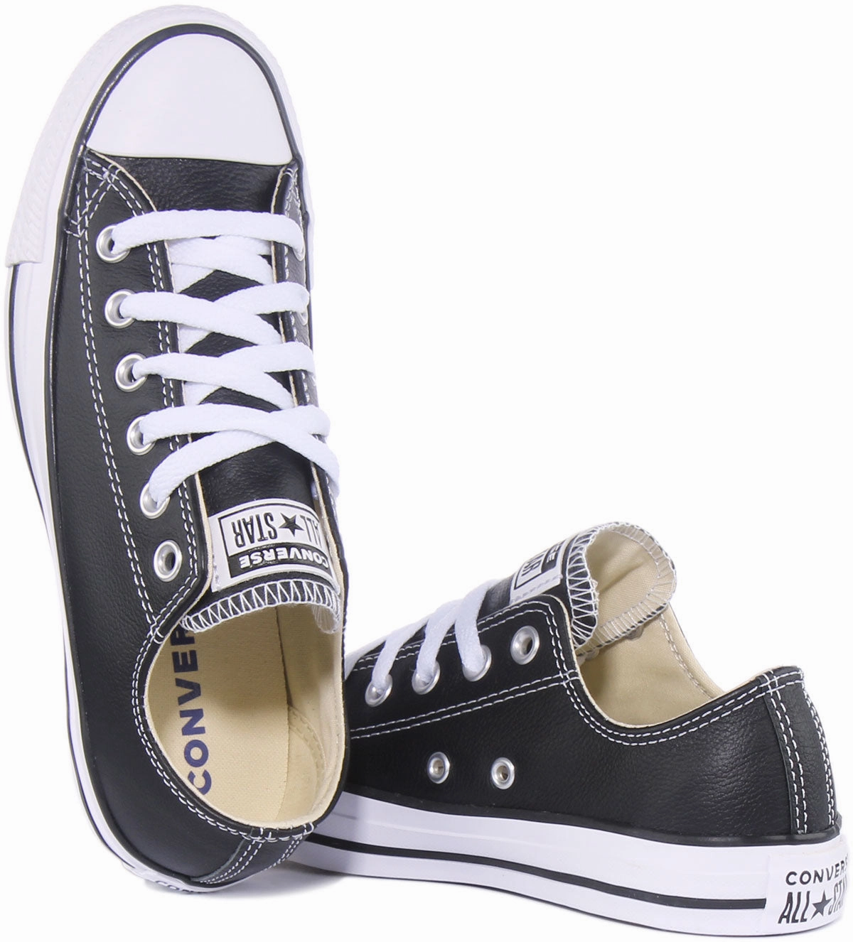 Converse All Star 132174C In Black Leather Shoes Converse