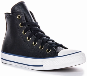 Converse All Star A08584C High Top In Navy White Leather Shoes Converse