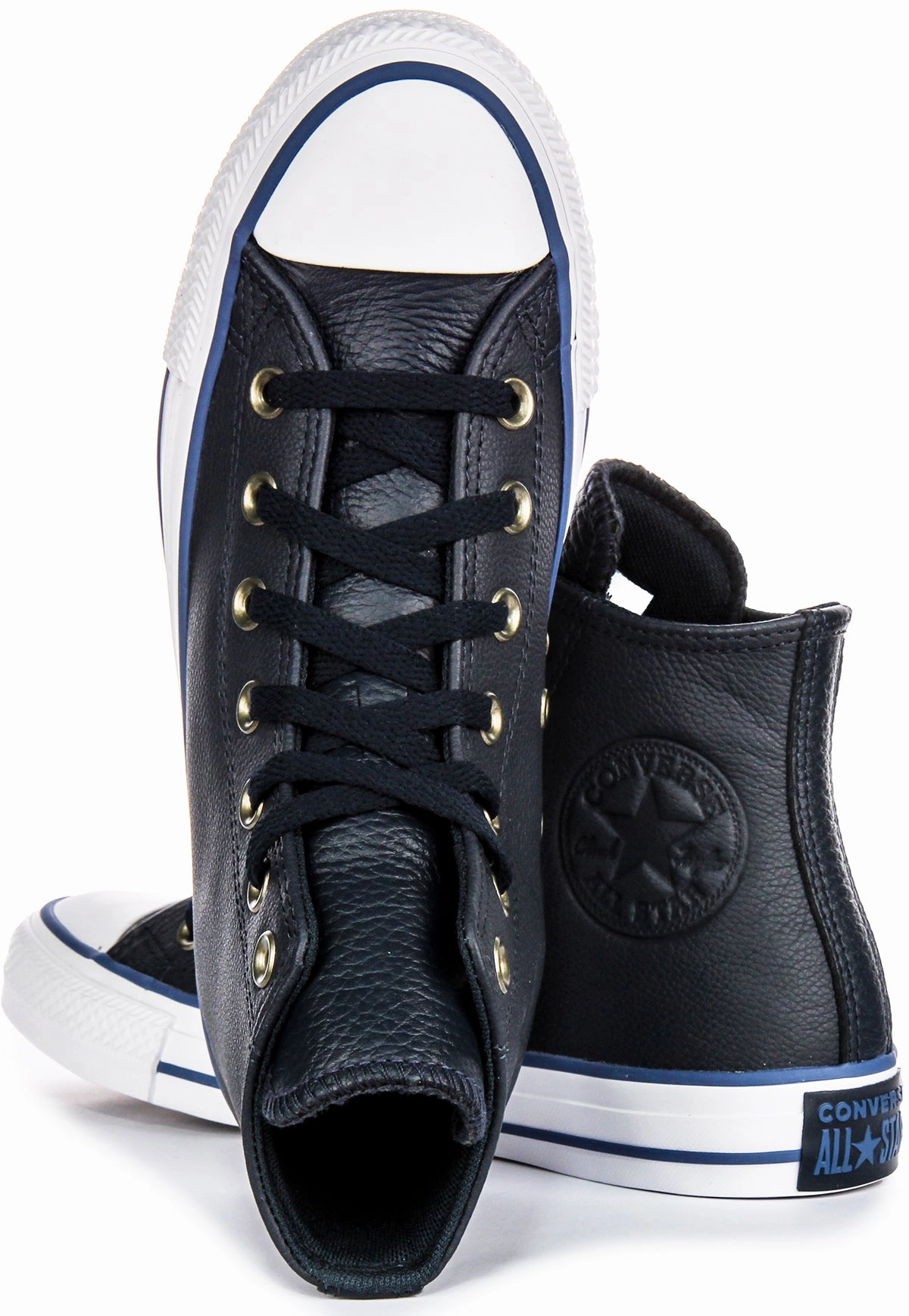 Converse All Star A08584C High Top In Navy White Leather Shoes Converse