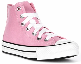 Converse All Star EVA Lift A08468C In Pink For Junior Shoes Converse