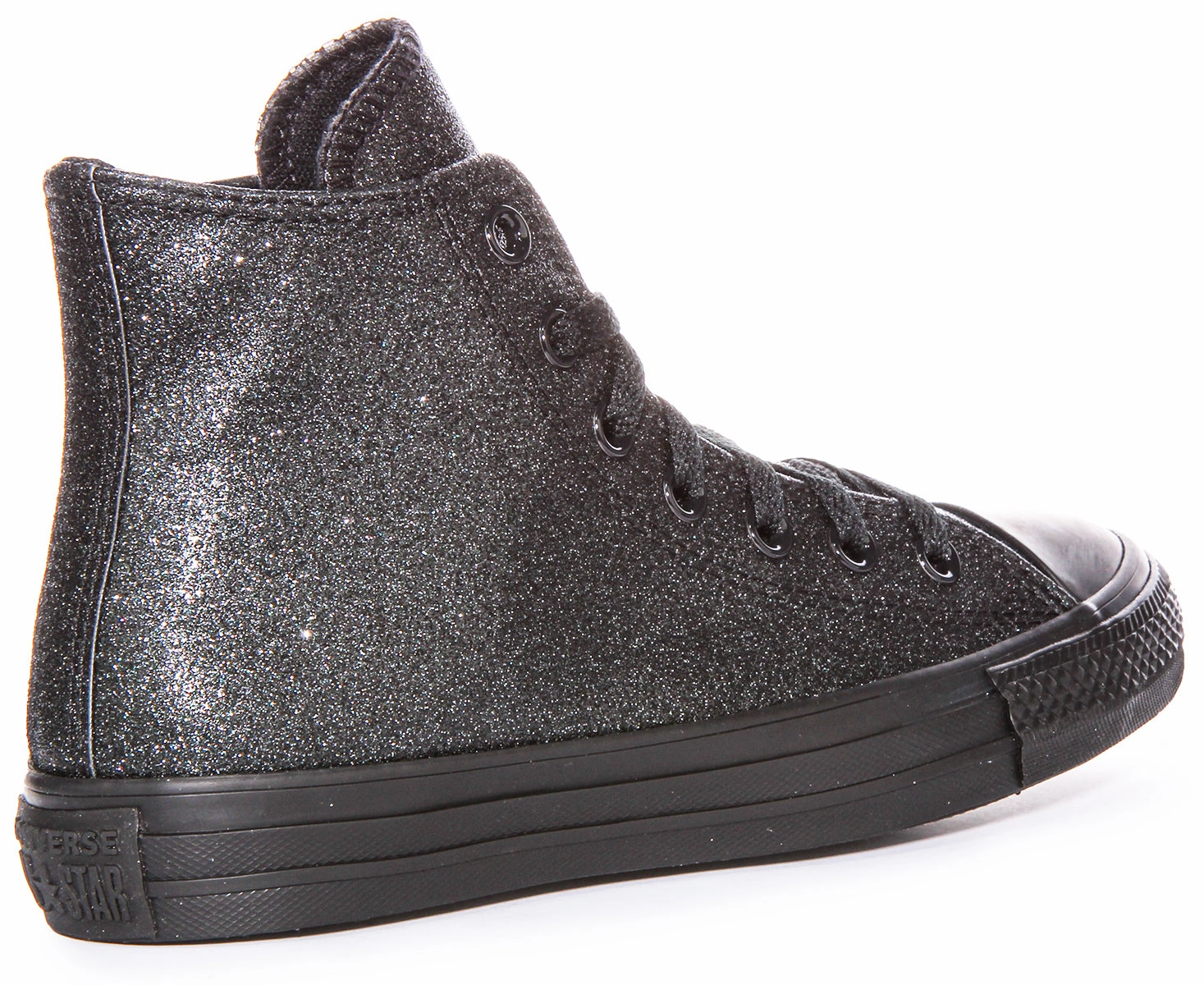 Converse All Star Hi A05432C In Black Glitter Shoes Converse