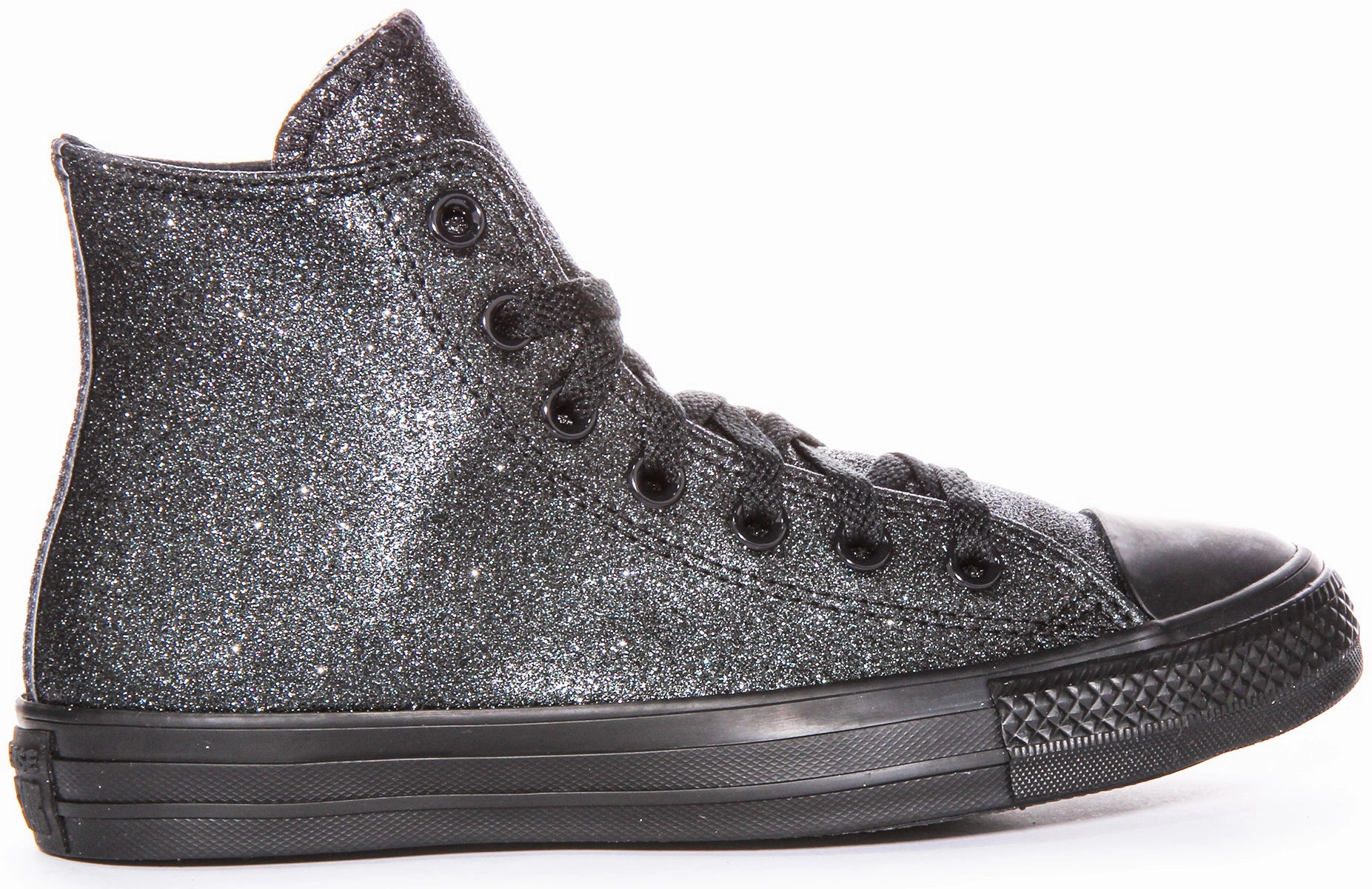 Converse All Star Hi A05432C In Black Glitter Shoes Converse